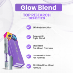 Glow Blend — Wound Recovery Research, Skin Rejuvenation, Synergistic Triple Blend, Stabilized Pre-Mixed Formula