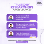 PeptidePower research peptides trusted by researchers across USA UK EU — 99%+ purity third-party verified