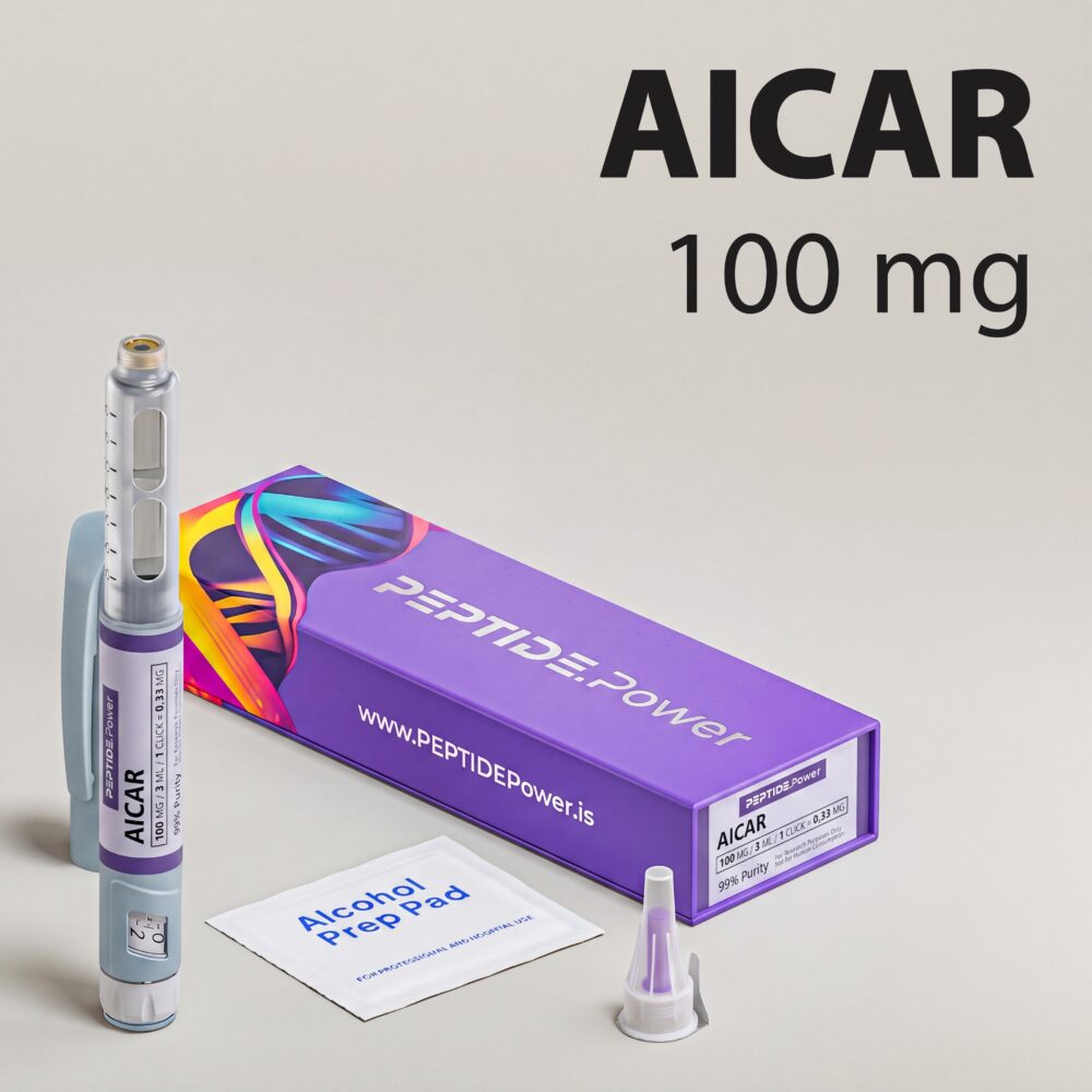 AICAR: 100 mg - Pre-Mixed Research Peptide Pen, 99%+ Purity (CoA) | PEPTIDE.Power