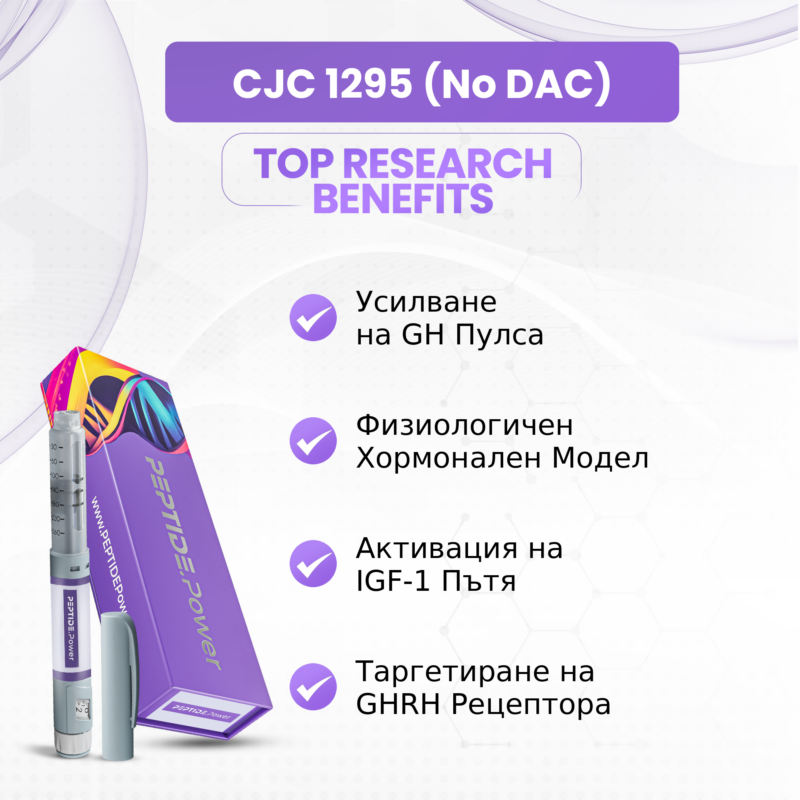 CJC-1295 (No DAC) Ползи: Усилване на GH Пулса, Физиологичен Хормонален Модел, Активация на IGF-1 Пътя