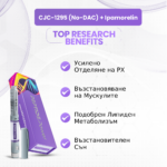 CJC-1295 (No-DAC) + Ipamorelin Ползи: Усилено Отделяне на РХ, Възстановяване на Мускулите, Подобрен Липиден Метаболизъм