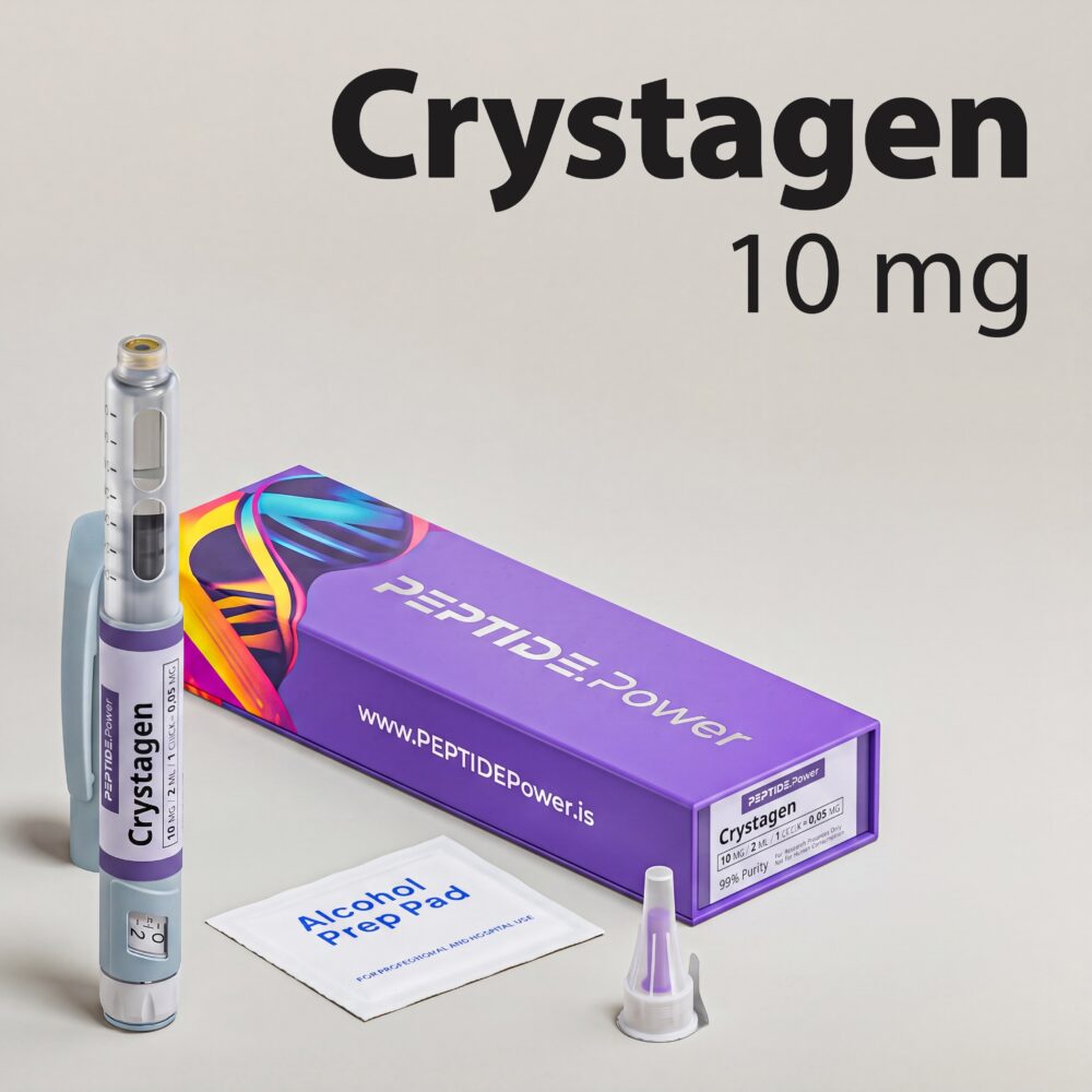 Crystagen: 10 mg - Pre-Mixed Research Peptide Pen, 99%+ Purity (CoA) | PEPTIDE.Power