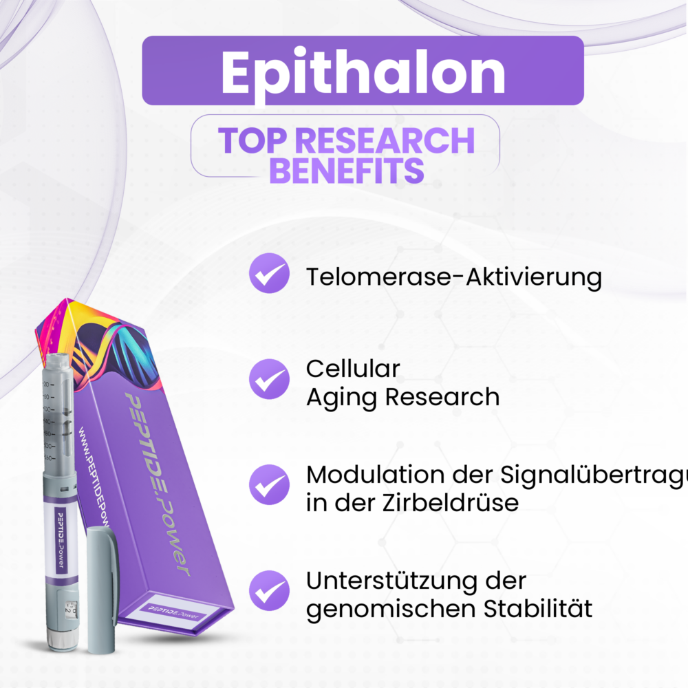 Epithalon Vorteile: Telomerase-Aktivierung, Cellular Aging Research, Modulation der Signalübertragung in der Zirbeldrüse