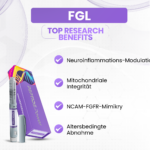 FGL Vorteile: Neuroinflammations-Modulation, Mitochondriale Integrität, NCAM-FGFR-Mimikry, Altersbedingte Abnahme