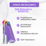FOXO4-DRI Vorteile: Targeting von seneszenten Zellen, p53 Pathway Reactivation, Selektive senolytische Aktivität