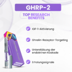 GHRP-2 Vorteile: IGF-1-Aktivierung, Ghrelin-Rezeptor-Targeting, Unterstützung der endokrinen Kaskade, Erholungssignale