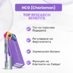 HCG (Choriomon) Ползи: Тестостеронова Подкрепа, Регулиране на Фертилитета, Хормонален Баланс, Функция на Клетките на Лайдиг