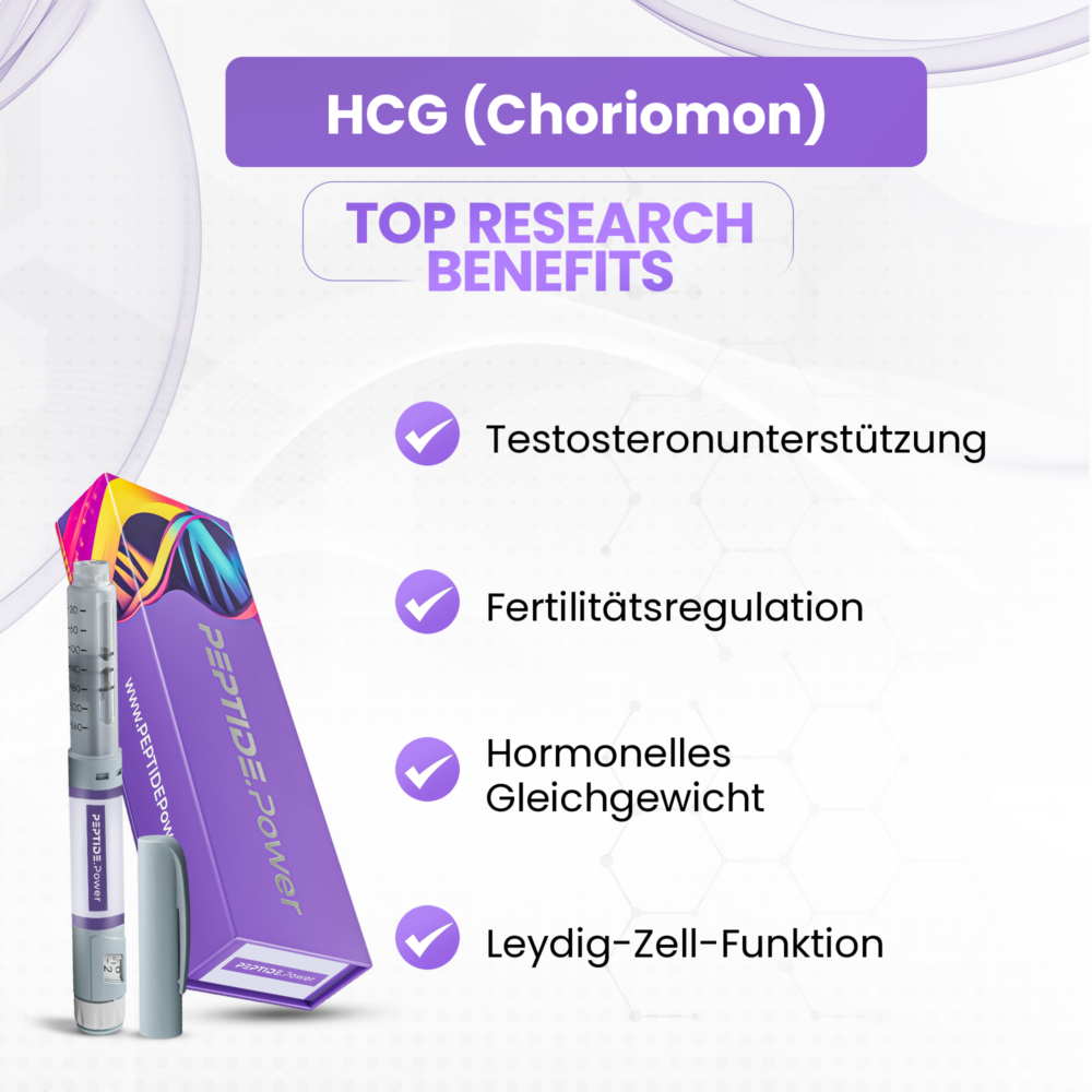 HCG (Choriomon) Vorteile: Testosteronunterstützung, Fertilitätsregulation, Hormonelles Gleichgewicht, Leydig-Zell-Funktion