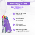 HGH Frag (176-191) Beneficios: Quema de grasa acelerada, Prevents New Fat Storage, Mejora de la tasa metabólica