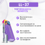 LL-37 Ползи: Възпалителен баланс, Сигнализация за възстановяване на рани, Интерфейс хост-патоген