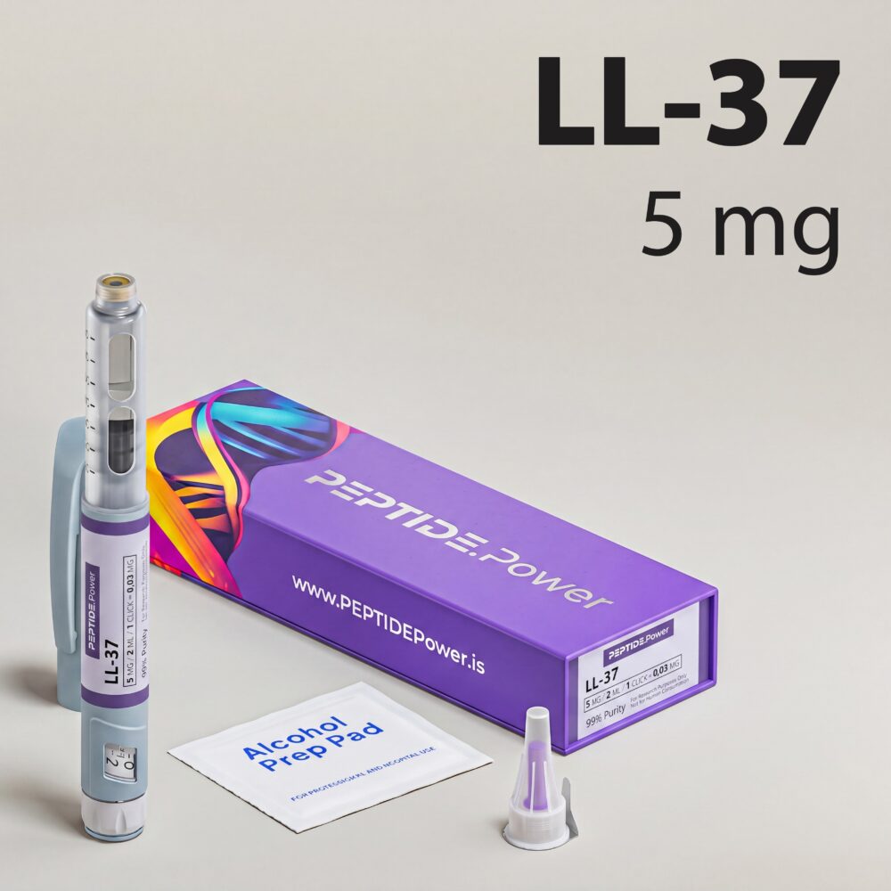 LL-37: 5 mg - Pre-Mixed Research Peptide Pen, 99%+ Purity (CoA) | PEPTIDE.Power