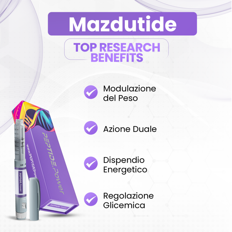 Mazdutide Benefici: Modulazione del Peso, Azione Duale, Dispendio Energetico, Regolazione Glicemica