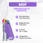 MGF Bienfaits: Récupération Post-Exercice, Régénération Tissulaire, Variant IGF-1 Ciblé, Adaptation Hypertrophique