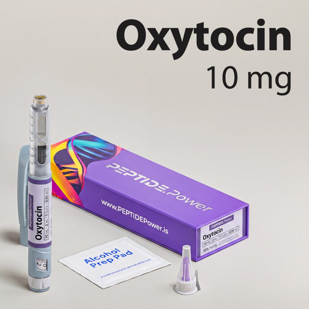 Oxytocin: 2 mg / 10 mg - Pre-Mixed Research Peptide Pen, 99%+ Purity (CoA) | PEPTIDE.Power