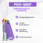 PEG-MGF Vorteile: Muskelregeneration, Lokaler Anabolismus, Myogene Aktivierung, Proteinsynthese