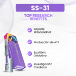 SS-31 (Elamipretide) Beneficios: Soporte Mitocondrial, Producción de ATP, Equilibrio Oxidativo, Investigación Cardíaca
