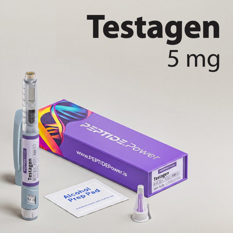 Testagen: 5 mg - Pluma de Péptido de Investigación Premezclada, 99%+ Pureza (CoA) | PEPTIDE.Power