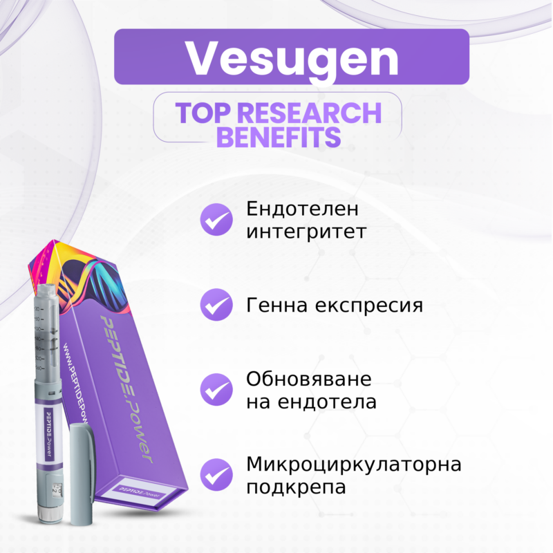 Vesugen - Ендотелен интегритет, Генна експресия, Обновяване на ендотела, Микроциркулаторна подкрепа