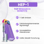 HEP-1 Vorteile: T-Zell-Antwort, Entzündungshemmende Signalwege, Zytoskelettäre Interaktionen, Kolitis-Modell-Forschung