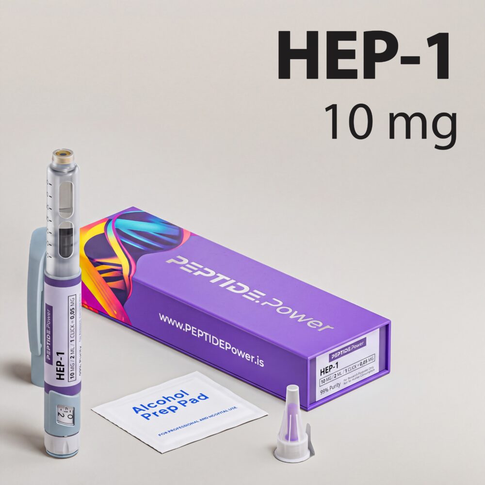 HEP-1: 10 mg - Pre-Mixed Research Peptide Pen, 99%+ Purity (CoA) | PEPTIDE.Power
